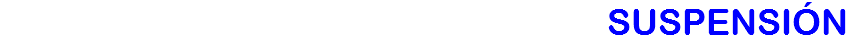 SUSPENSIÓN